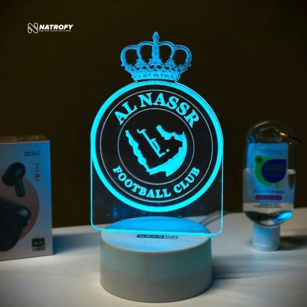 GearUP Acrylic Multicolor Night Lamp (Al-Nassr FC)