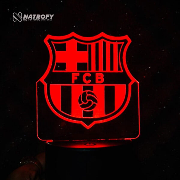 Acrylic Multicolor Night Lamp (FC Barcelona)