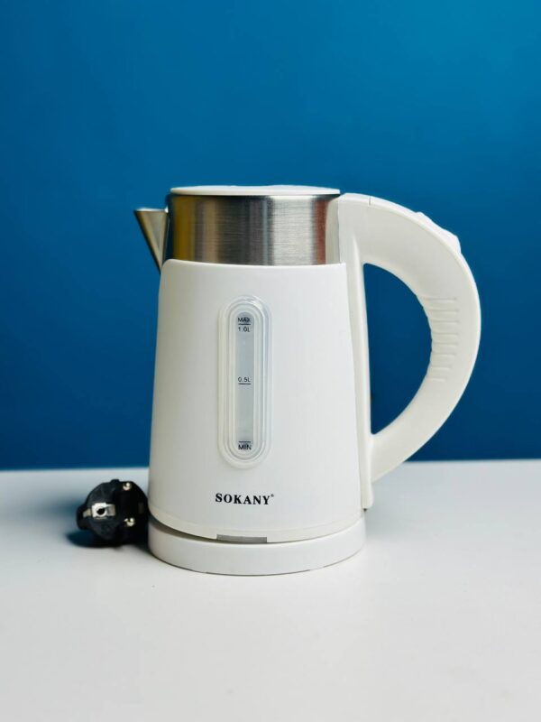 Sokany SK-0808 1L Electric Water Kettle – Random Color (Black/White)