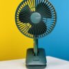 ISULIFE FA13R Rechargeable Clip Fan (8000mAh)- White Color - Image 5