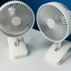 ISULIFE FA13R Rechargeable Clip Fan (8000mAh)- White Color - Image 4