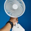 ISULIFE FA13R Rechargeable Clip Fan (8000mAh)- White Color - Image 2