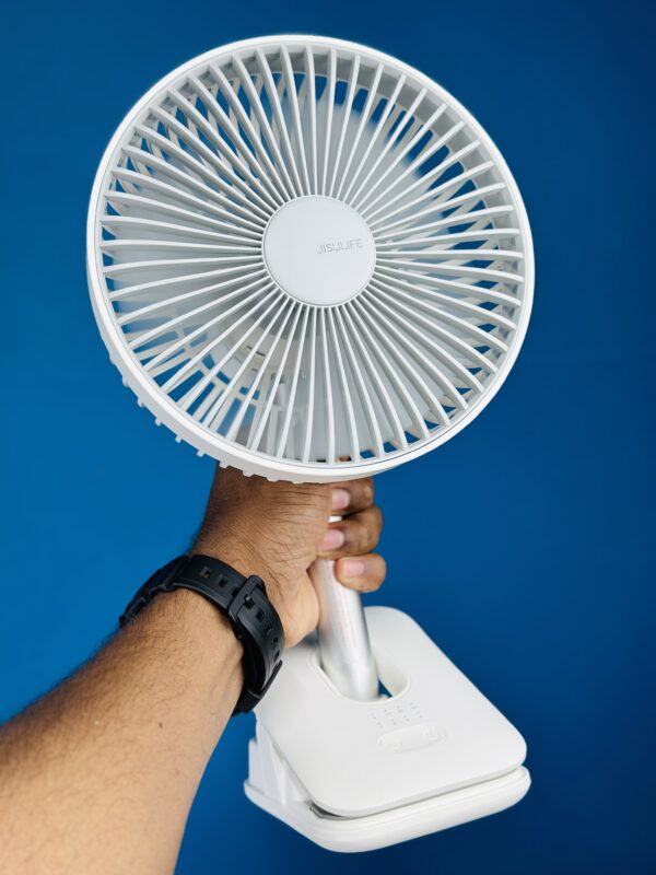ISULIFE FA13R Rechargeable Clip Fan (8000mAh)- White Color - Image 2